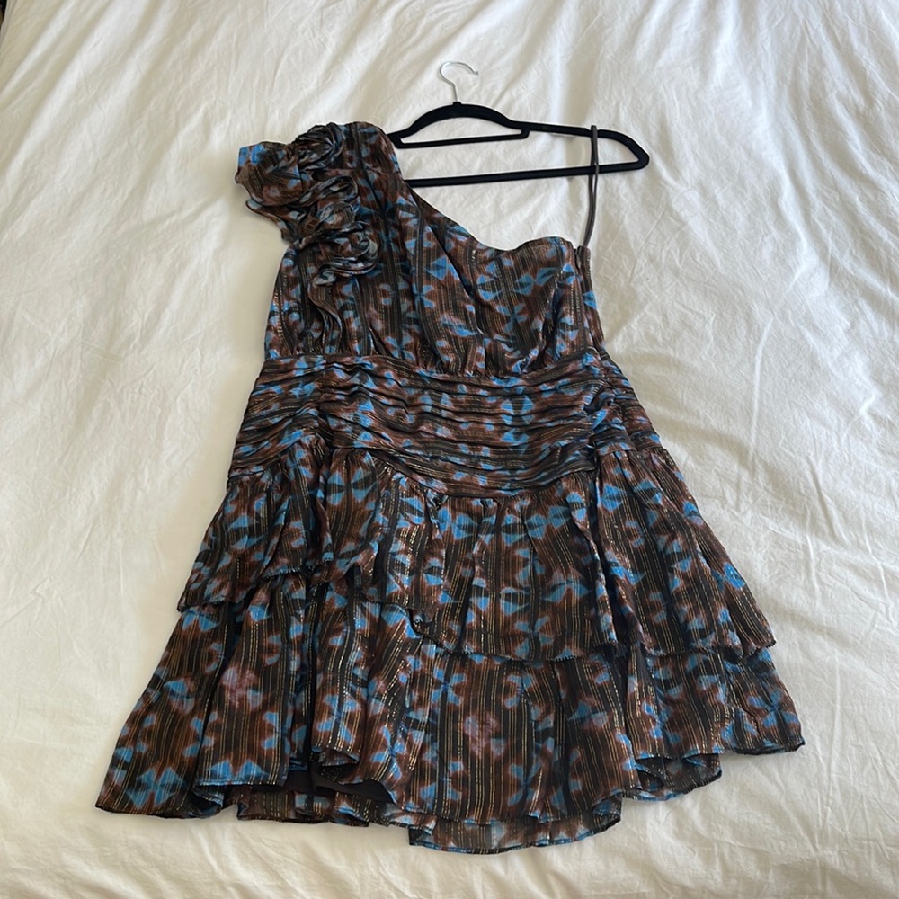 Ulla Johnson one shoulder silk dress